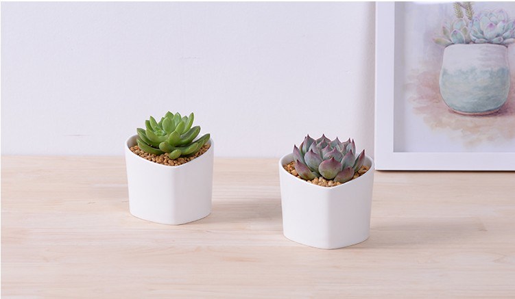 Características decorativas Vaso de flores brancas em forma de coração em forma de pêssego