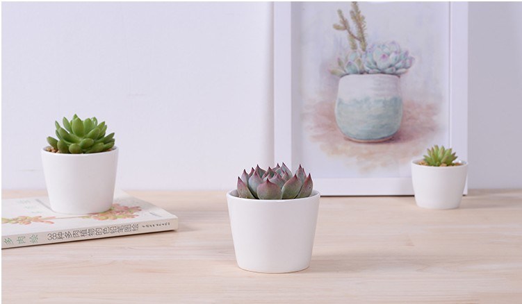 Grande Rodada Mini Vaso de Cerâmica Pequeno