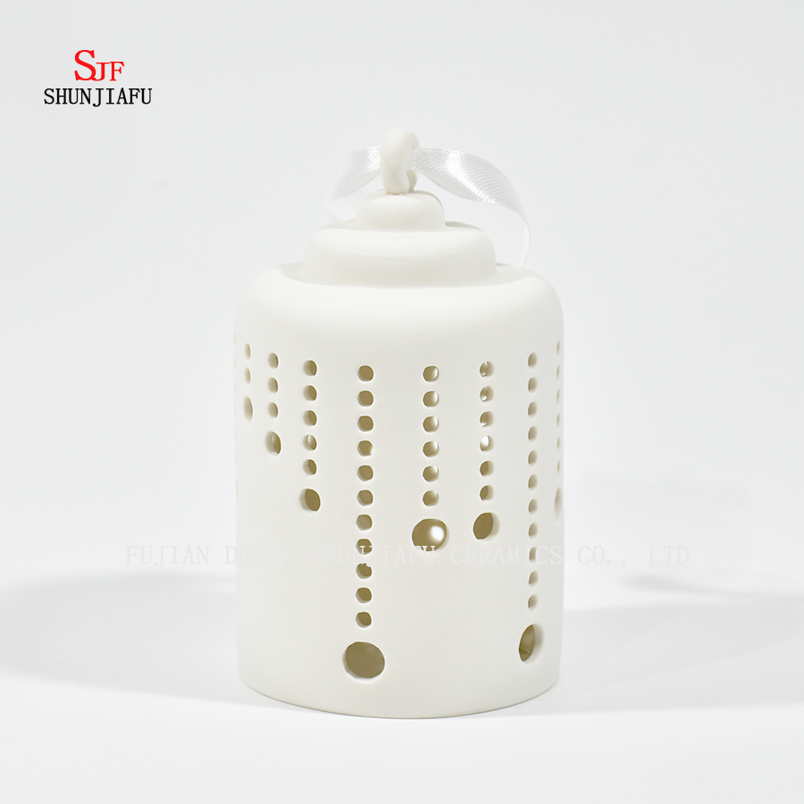Suporte cerâmico do castiçal do suporte de vela de Tealight para as luzes do chá cinzeladas pela máquina / C