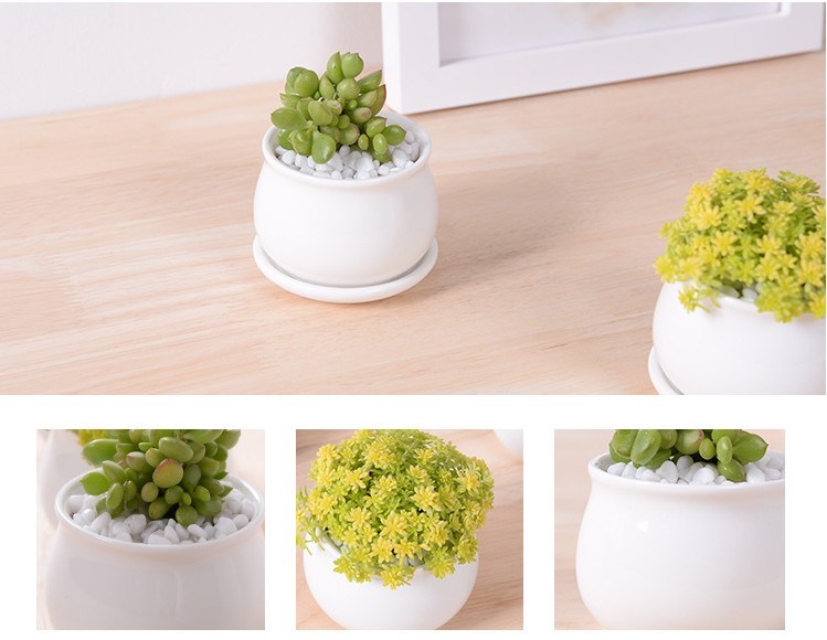 Vaso de flores pequeno branco direto da fábrica com tamanho diferente