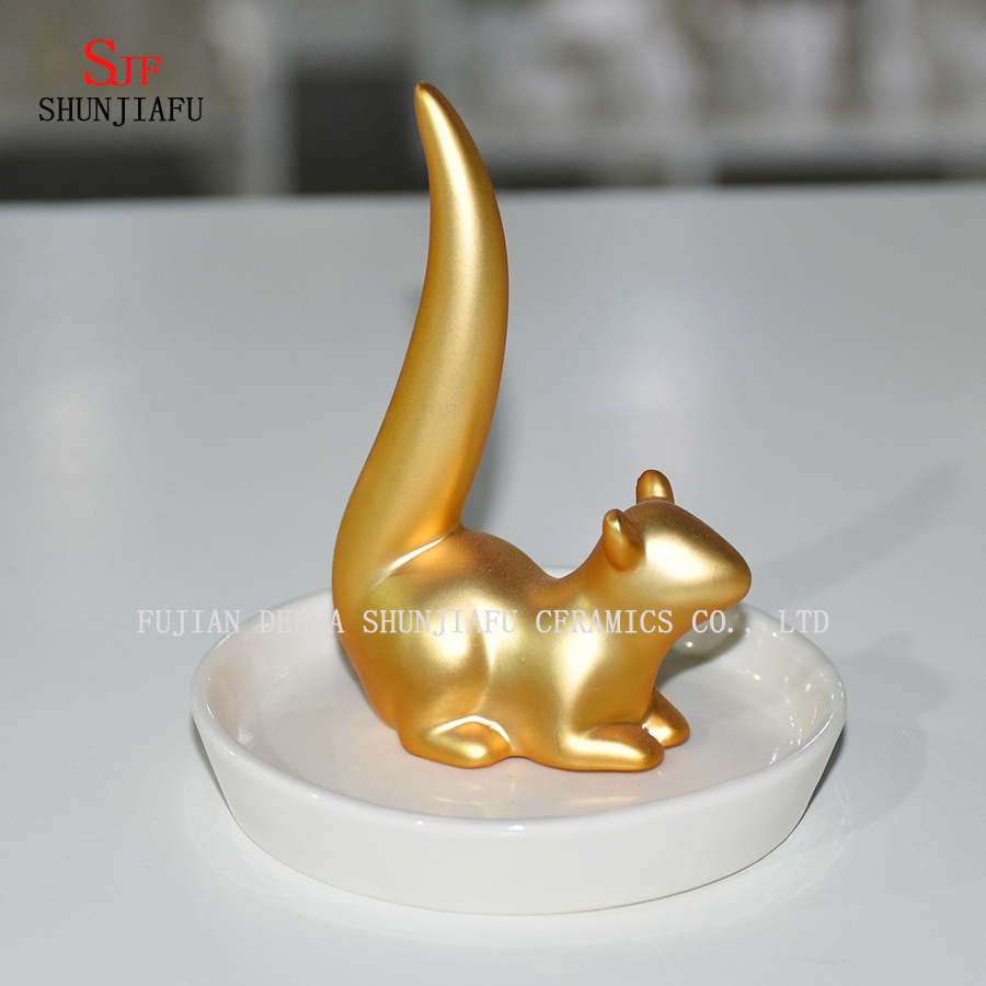 Jóias Colar Anel Brinco Cat Stand Display Organizer Holder
