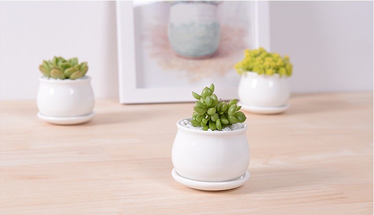 Vaso de flores pequeno branco direto da fábrica com tamanho diferente