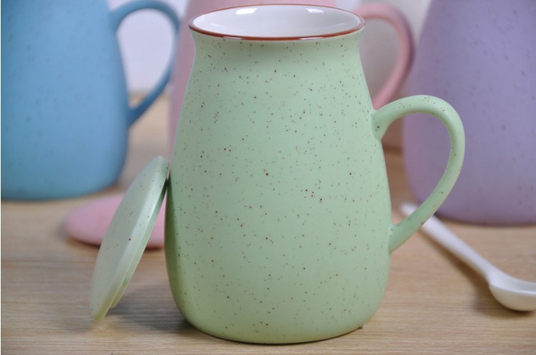 Copo cerâmico da caneca do café, copos cerâmicos personalizados relativos à promoção do logotipo
