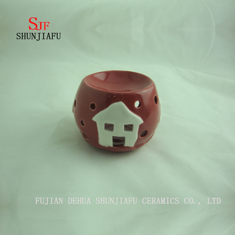 Forma Redonda, Queimador de Incenso para Essence Ceramic (RED) / a