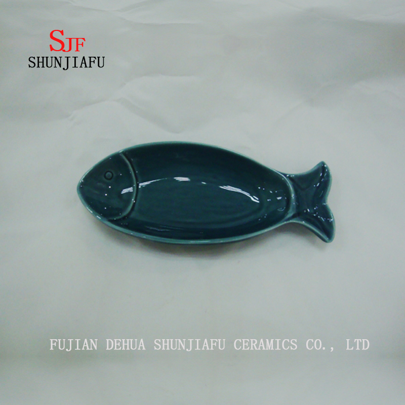Série de pratos-oceano de pratos de mesa de jantar de utensílios de mesa de prato multiuso de cerâmica