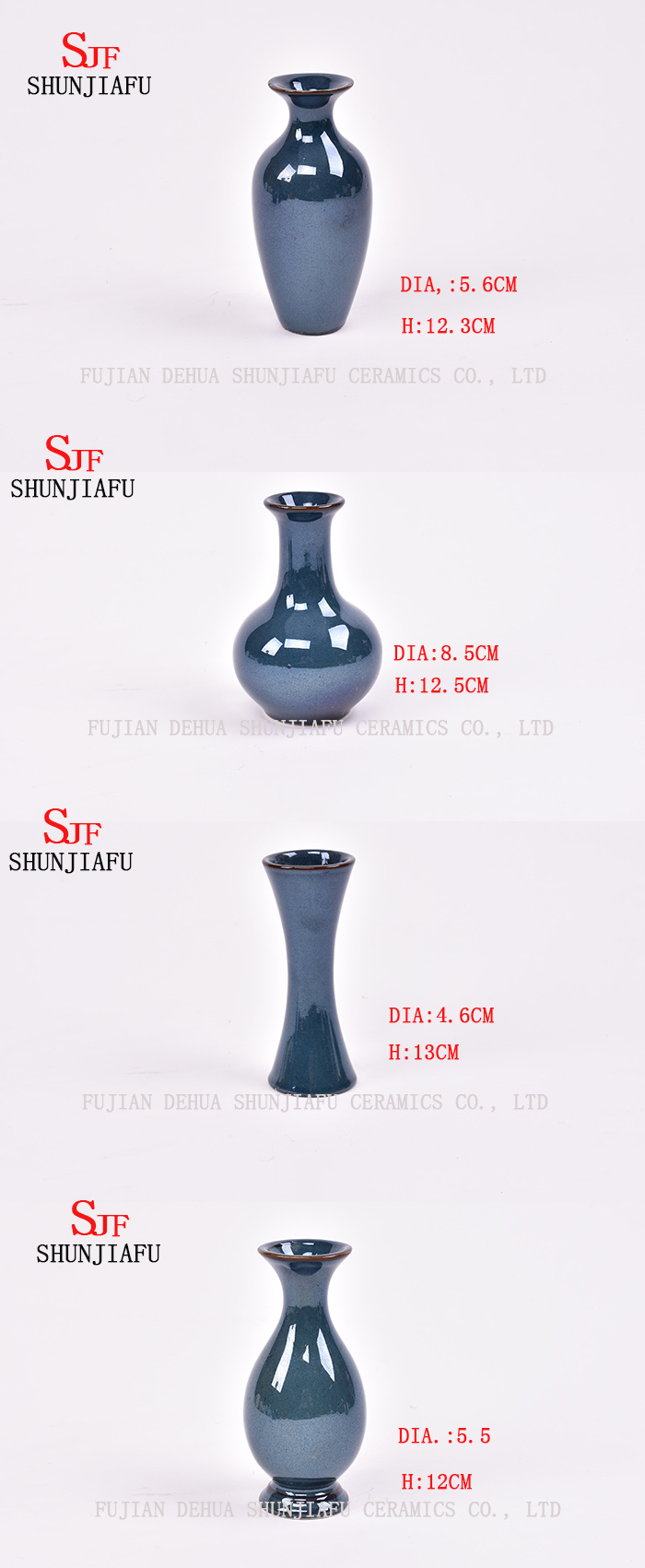 Mini Floret Garrafa Vasos Texturizados de Cerâmica Vasos Flor de Safira Garrafa Floret
