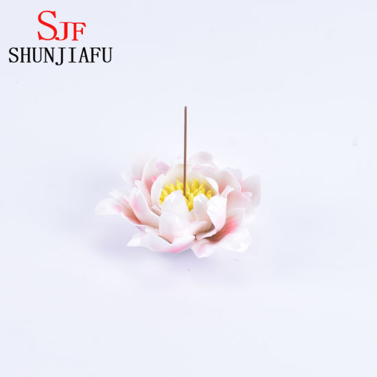 Queimador de incenso de cerâmica feito à mão para varas