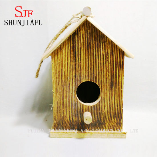 Ninho de pássaro de madeira de forma personalizada para venda