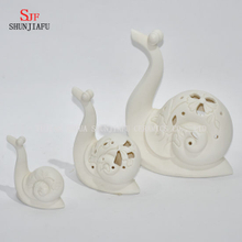 Vela de cerâmica em forma de caracol / suportes Halloween / presente de Natal