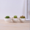 Artigos de decoração de mesa em cerâmica branca para vaso de flores mini