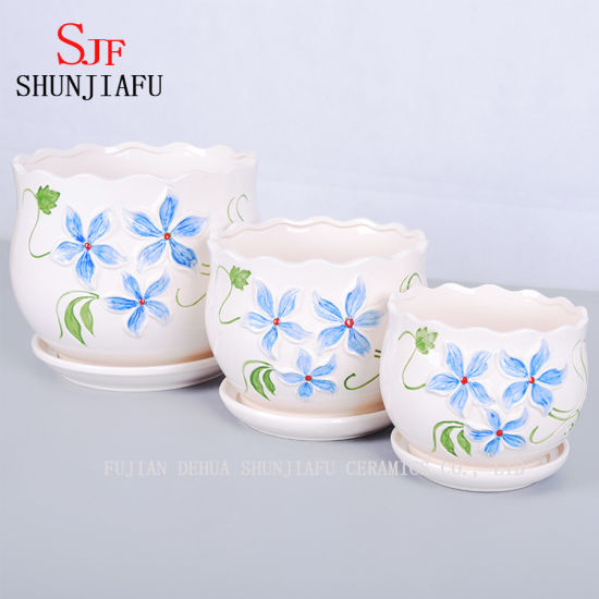 Vaso de flores cerâmico silenciosamente elegante fresco