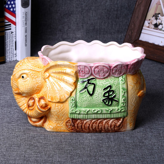 2017 Bonito Elefante Vaso de Plantas Suculentas Vaso de Flores Plantador Interior Ao Ar Livre