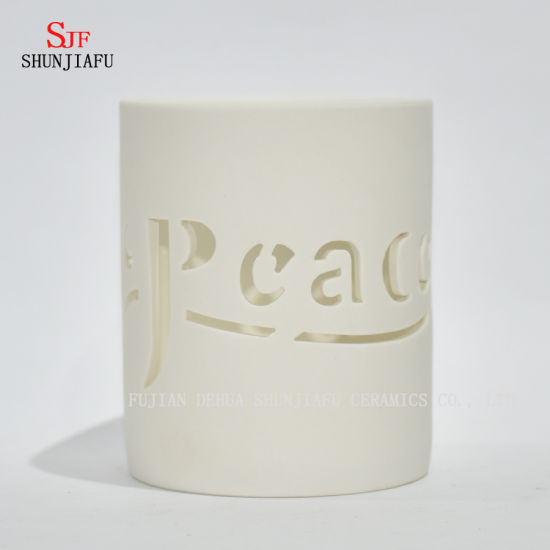 Velas de cerâmica com padrão remoto / muitos