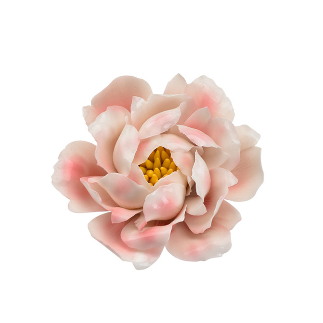 Personalizado Por Atacado Decoração de Casa Estátua de Porcelana Artesanato Artesanal Estatueta Flor Cerâmica