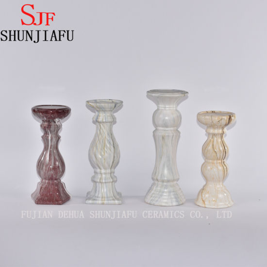 Castiçal de cerâmica, presente ideal para casamentos, jardim de velas em casa