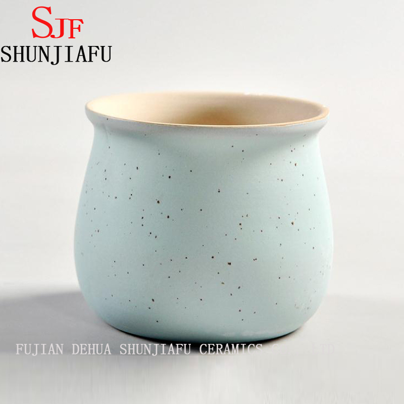 Macaron Cer&acirc;mica Cor Carnuda Planta Vasos Pequenos Vaso