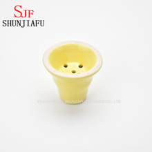 Bacia de Shisha cerâmica amarela para acessórios de fumar narguilé