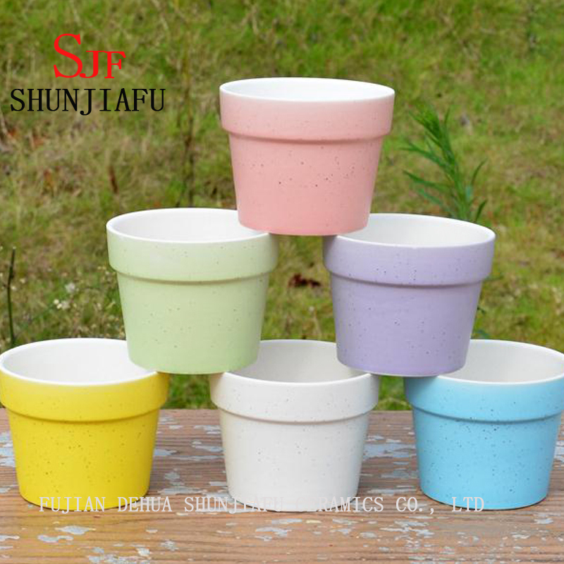 Macaron Colorido Pequeno Suculenta Plantador Recipiente Vaso De Cer&acirc;mica Decora&ccedil;&atilde;o Para Casa