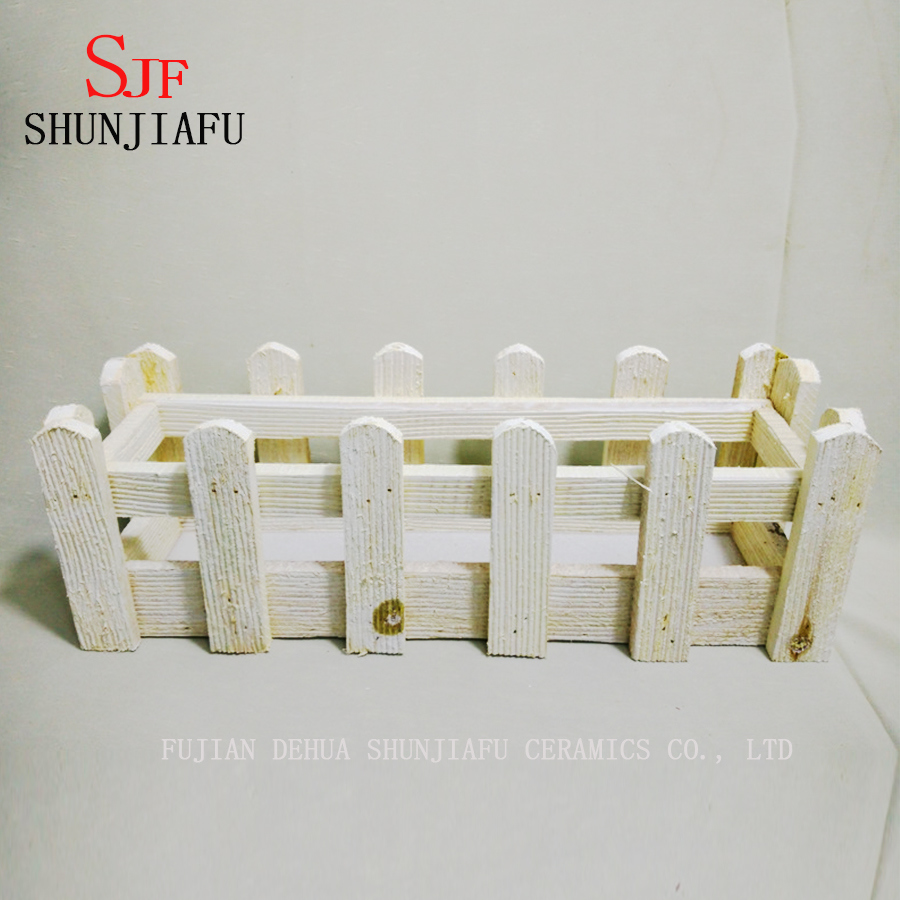 Caixa de madeira quadrada decorativa home moderna da flor para a planta suculenta