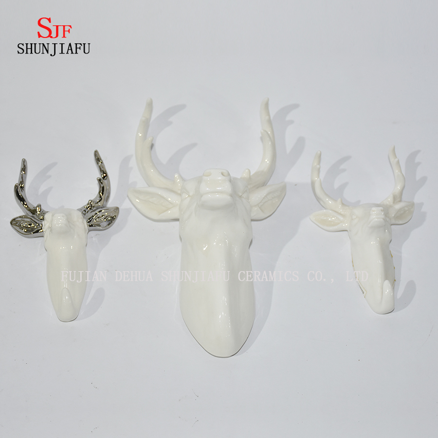 Decora&ccedil;&atilde;o cer&acirc;mica da decora&ccedil;&atilde;o da parede da cabe&ccedil;a dos cervos da taxidermia / chifre de galvaniza&ccedil;&atilde;o do ant&iacute;lope
