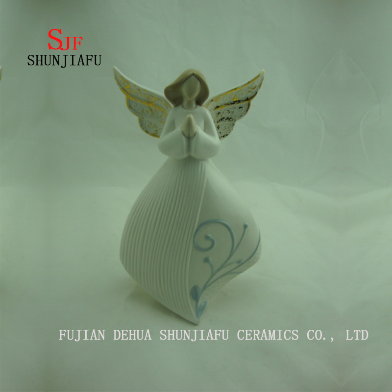 Variedade de artigos de decora&ccedil;&atilde;o em cer&acirc;mica para anjo de design / a