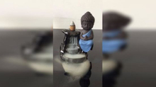 Little Buddha Backflow Incenso Queimador Cerâmica Decoração de Casa