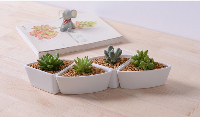 Vaso de mesa combinado tri&acirc;ngulo de cer&acirc;mica