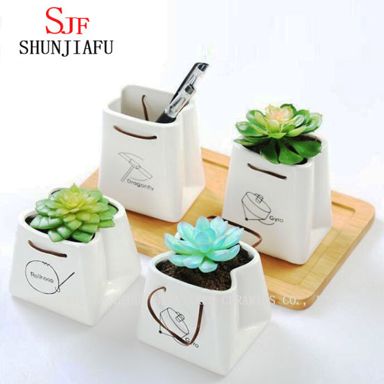 2017 Novo Design Vaso de Flores, Forma de Mochila