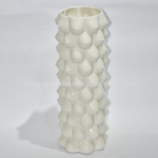 5 Design / Criativo Branco Cerâmica Cerâmica Arte Nu Nu Corpo Feminino Flor Estátua Ornamento Vaso / Vaso de Flores