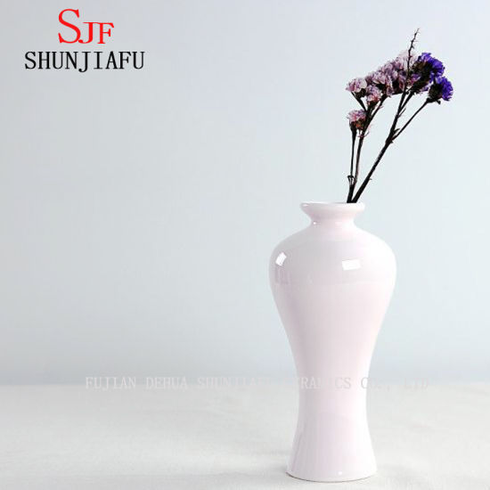 Vaso de cerâmica design rosa para decoração de casa
