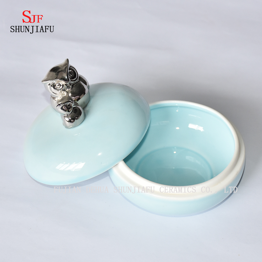 Forma Animal; Caixa de cer&acirc;mica, caixa de j&oacute;ias