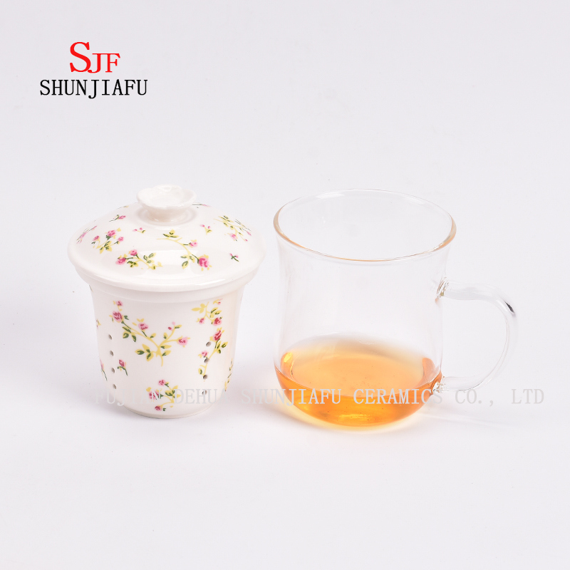 Mais Estilo e cores Copo de ch&aacute; para escrit&oacute;rio em casa, 400 ml