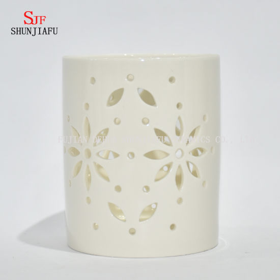 Velas de cerâmica com padrão remoto / muitos