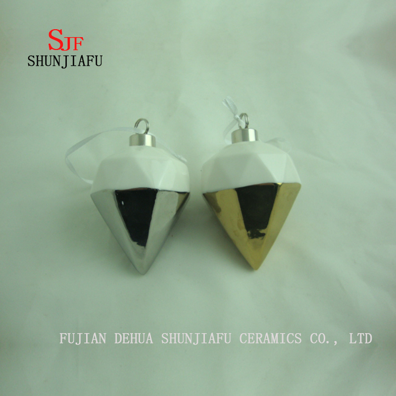 &Aacute;rvore de presentes do partido do festival dos ornamento do Natal / decora&ccedil;&atilde;o de suspens&atilde;o da janela, galvanizando cer&acirc;mico / C