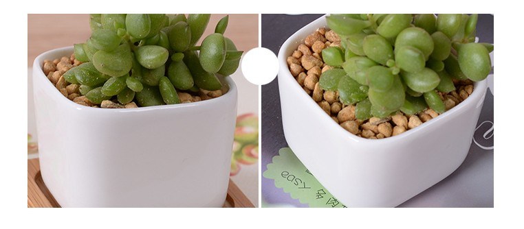 Decora&ccedil;&atilde;o de mesa criativa Mini vaso de flores de cer&acirc;mica branca