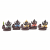 Decoração criativa para casa O azul Ganesha de cerâmica / Estátua de Ganesha de cerâmica Incensário Queimador de incenso - azul