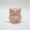 Suporte Tealight Coruja Rosa Cerâmica