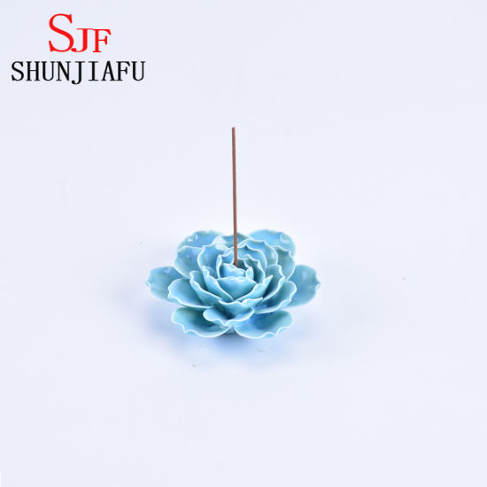 Queimador de incenso de cerâmica feito à mão para varas