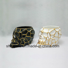 Vaso de cerâmica tipo crânio criativo Design