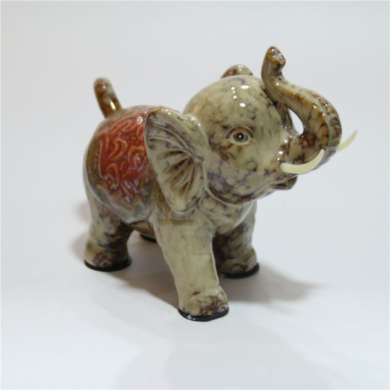 Elefante animal de cerâmica decoração de escritório em casa mobiliário