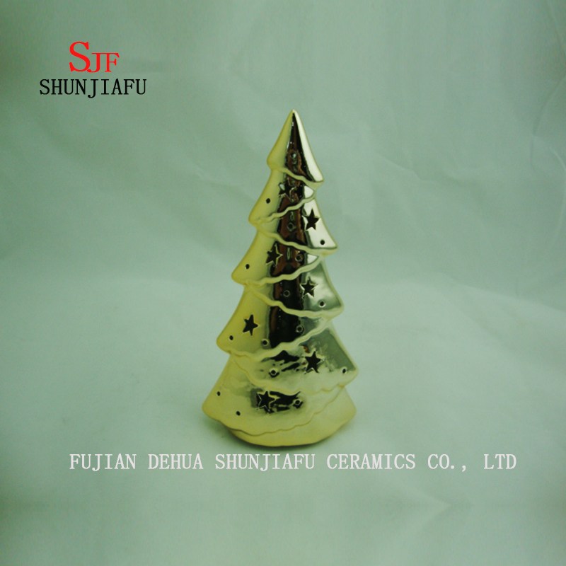 &Aacute;rvore de cer&acirc;mica galvanizada de Natal