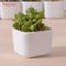 Vaso de cerâmica quadrado branco moda criativa