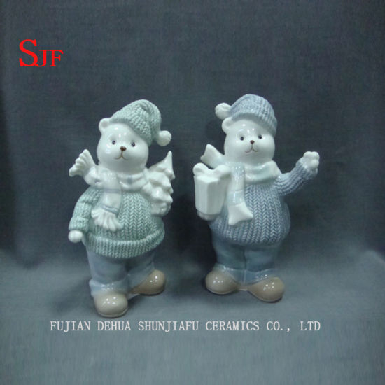 Ursos de cerâmica casamento apenas casal urso casal