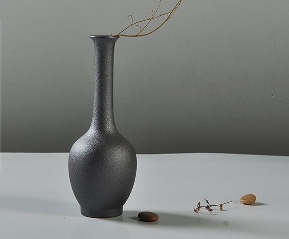 Personalidade da moda moderna vaso preto cer&acirc;mico em forma especial