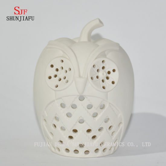 Castiçais de Cerâmica em Forma de Abóbora Halloween / Natal