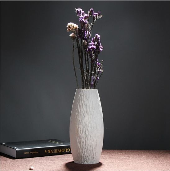 Preço de fábrica no atacado Vários Vaso de flor de porcelana branca elegante e cerâmica