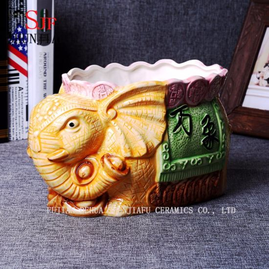 2017 Bonito Elefante Vaso de Plantas Suculentas Vaso de Flores Plantador Interior Ao Ar Livre