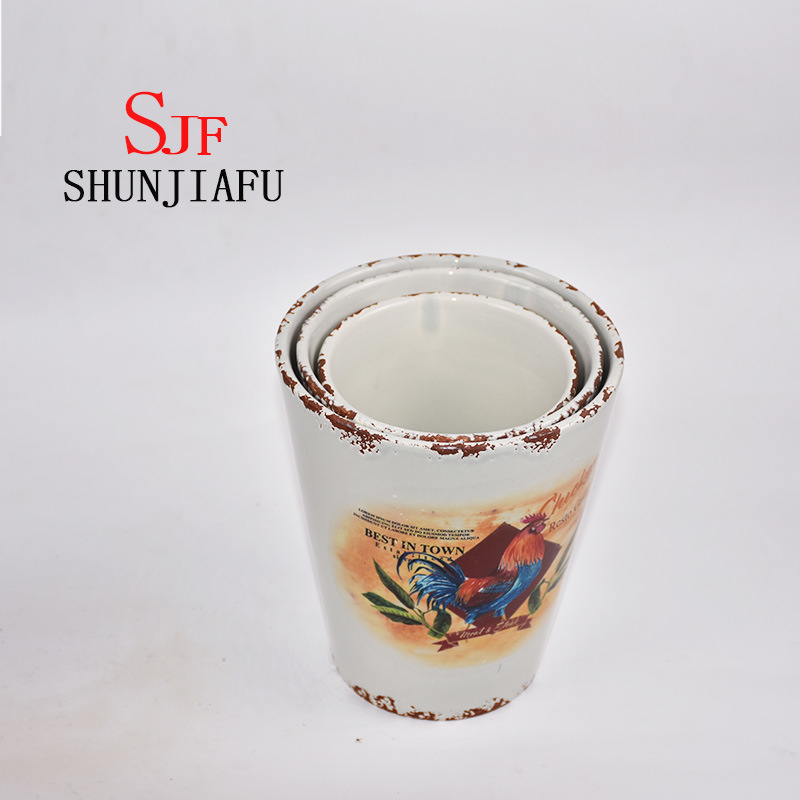 3 Tamanho Vintage Planta Cer&acirc;mica Decorativa Senhor Pumpkin Flowerpot