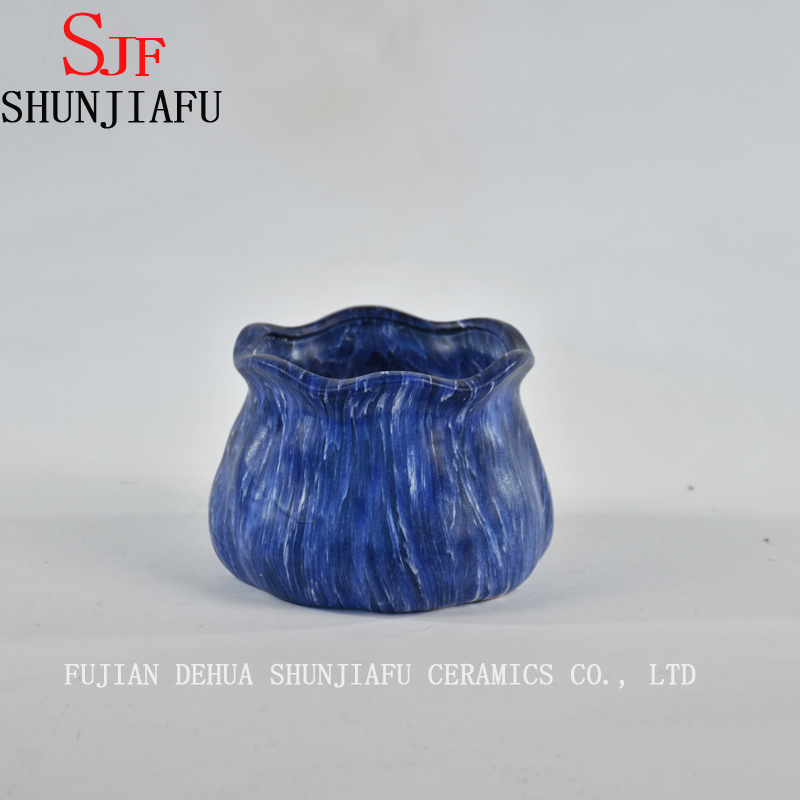 Vaso de flor cer&acirc;mico da noite estrelado de Van Gogh s&eacute;rie