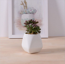 Artigos de decoração de mesa em cerâmica branca para vaso de flores mini